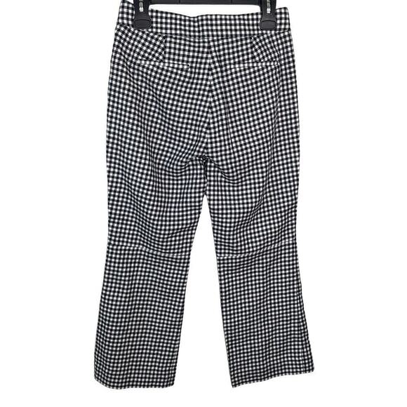 J.Crew Hayden Lined Gingham Kick Out Cropped Linen Pants Women's Size 2 - Picture 3 of 10
